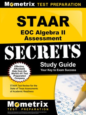 cover image of STAAR EOC Algebra II Assessment Secrets Study Guide